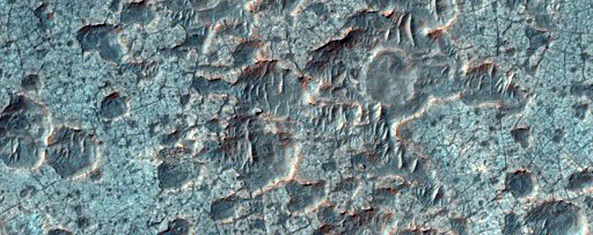 Rocky Bedrock Southwest of Ganges Chasma
