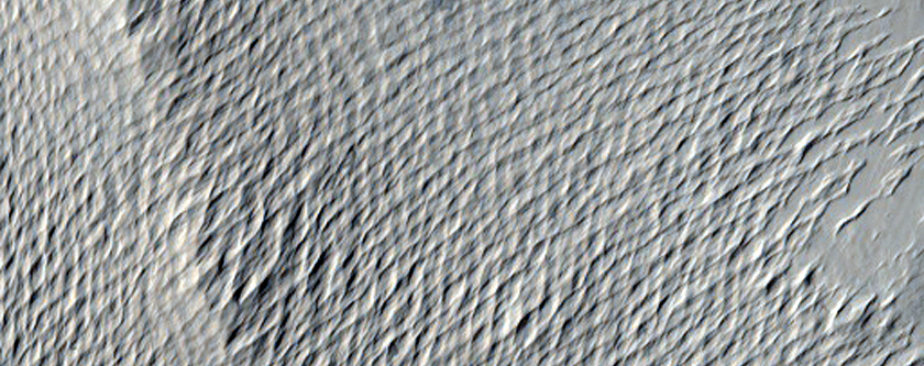 Crater Rim Near Eumenides Dorsum
