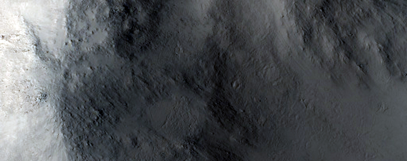 Central Peak of Peridier Crater
