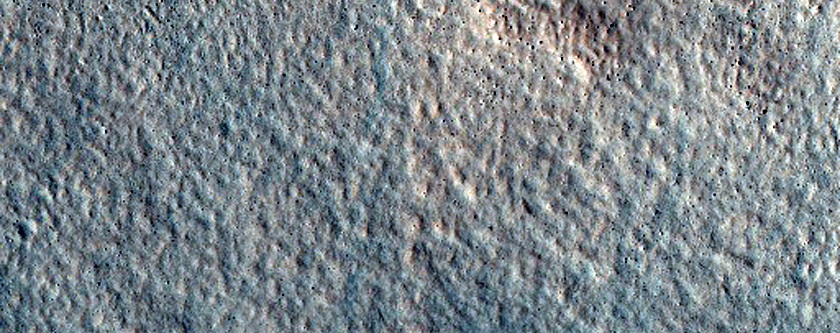 Mottled Area Southeast of Stokes Crater
