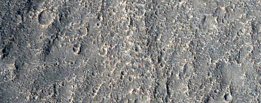 Knobby Terrain along Dichotomy Boundary in Elysium Planitia
