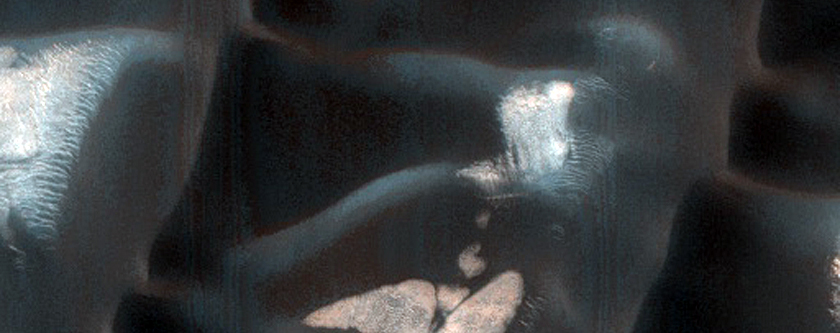 Surface Texture of Dune Field in Olympia Undae
