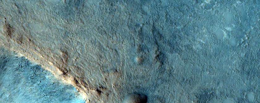 Two Craters and Stratigraphy in Nili Fossae Region
