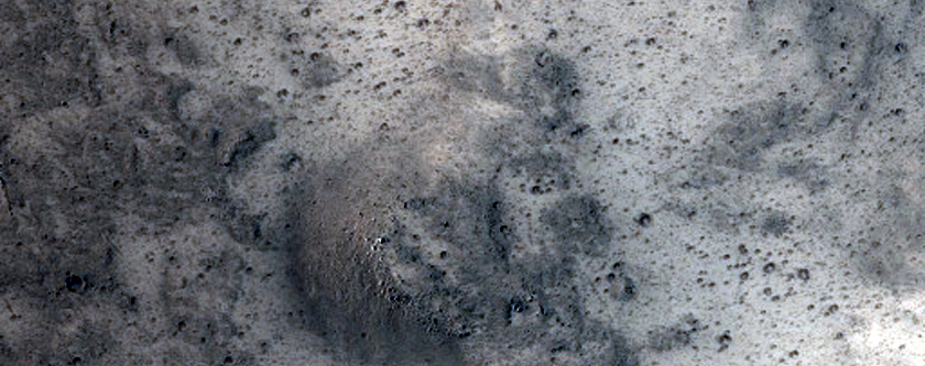 Crater Ejecta on Lunae Planum
