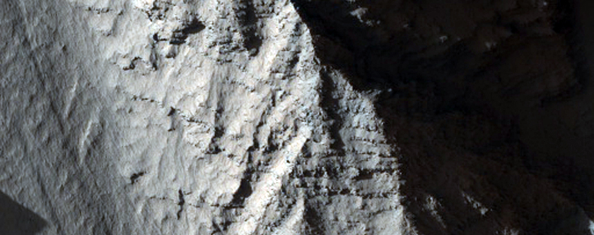 Bedrock Layers in Tithonium Chasma