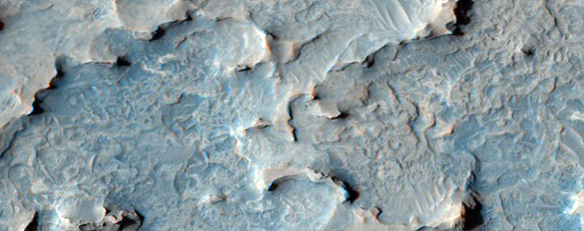 Inter-Crater Deposits in Meridiani Planum
