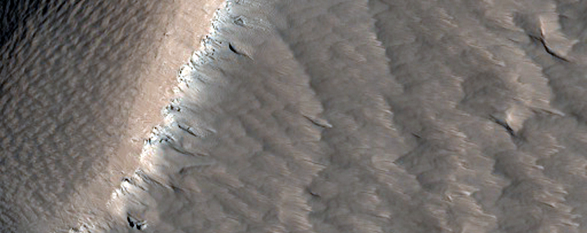 Chain of Pits North of Ascraeus Mons
