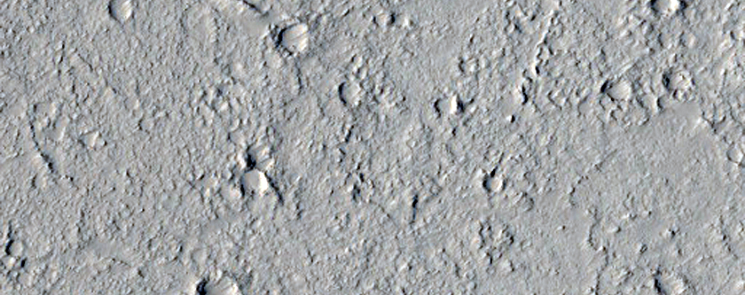 Chevrons on Lava Surface in Marte Vallis
