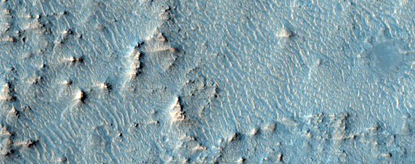 Rocky Fill on Floor of Ancient Crater
