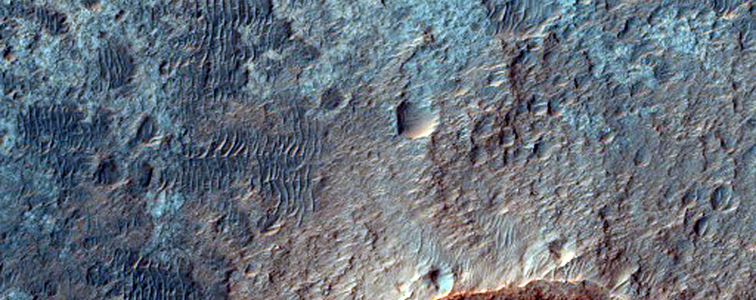 Fractured Layers in Lorica Crater
