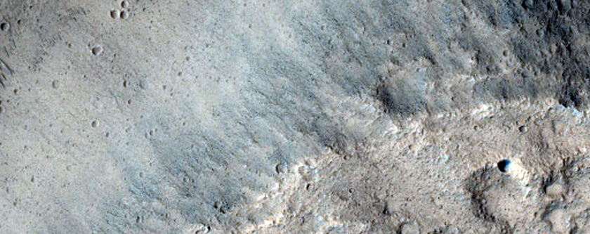 Wrinkle Ridge in Lunae Planum
