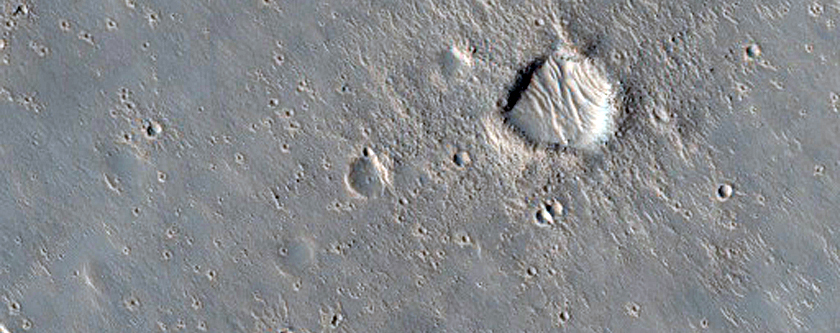 Terminus of Landslide Seen in CTX P02_001858_1800_XI_00S238W
