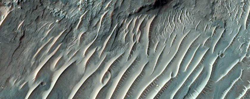 Central Pit of an Impact Crater
