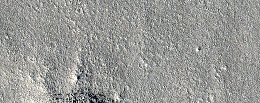 Crater in Arcadia Planitia
