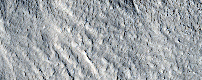 Possible Inverted Terrain South of Moreux Crater
