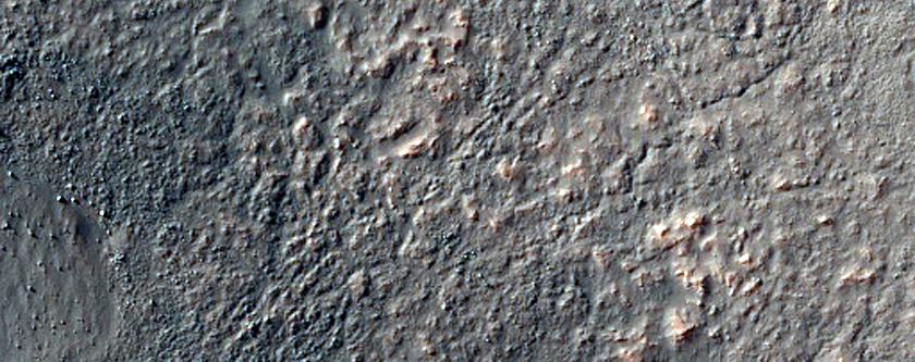 Crater South of Icaria Planum
