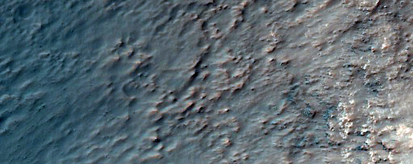 Central Peaks with Gullies
