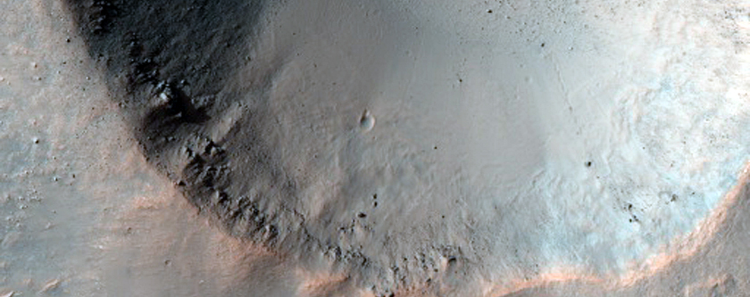 Well-Preserved 1 Km Impact Crater
