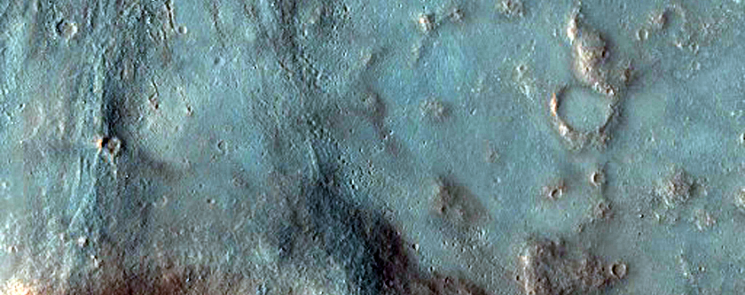 Fresh Elliptical Crater with Unusual Central Ridge
