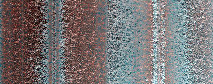Central Peaks and Dunes in an Impact Crater
