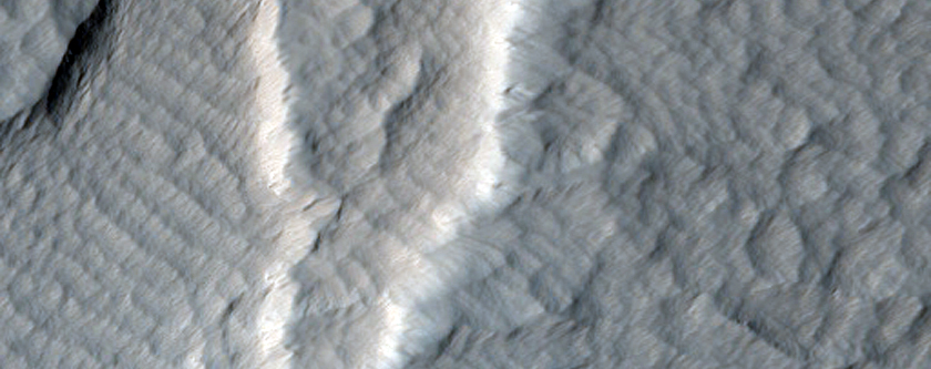Remnant Block on South Flank of Olympus Mons
