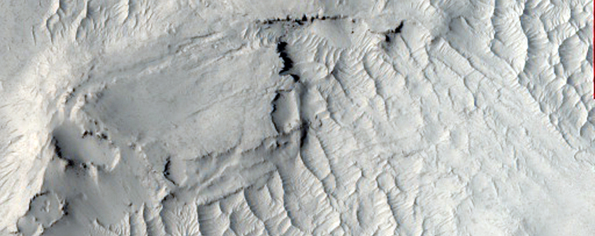 Resistant Cap Layer and Surrounding Terrain in Aeolis Region
