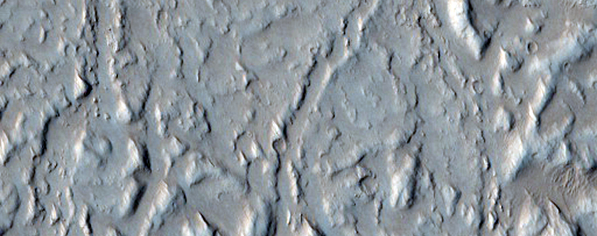 Landforms Near Abus Vallis
