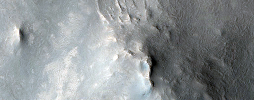 Crater North of Syrtis Major Region
