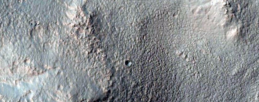 Active Gully in Penticton Crater
