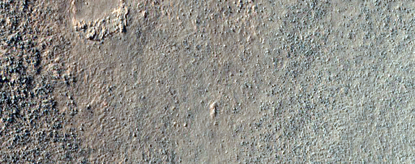 Tongue-Shaped Features on Crater Wall in THEMIS Image V26498011

