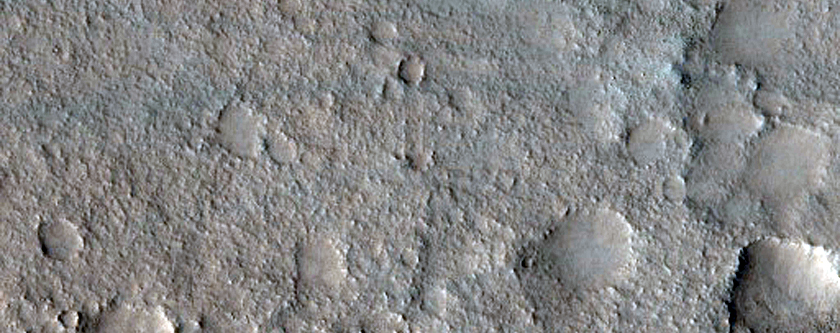 Landforms in Central antoniadi Crater
