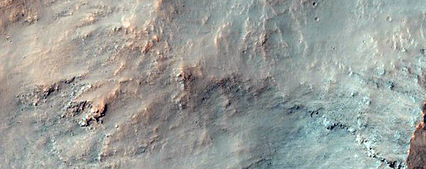 Western Portion of Central Structure in Mazamba Crater
