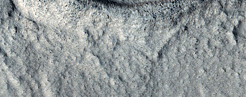 Knobs and Craters North of Hecates Tholus
