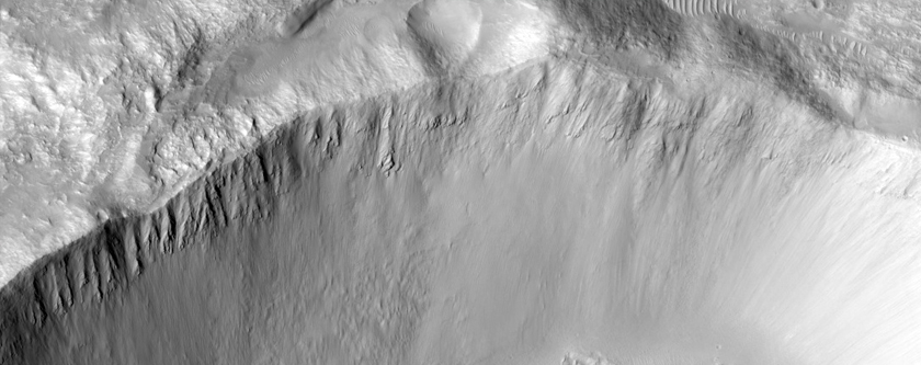 Well-Preserved Impact Crater
