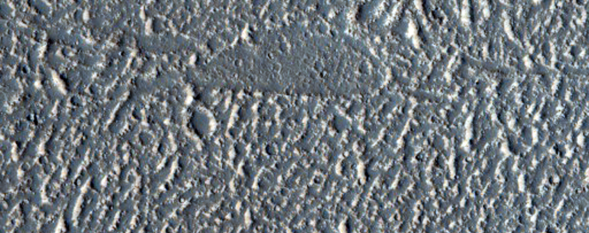 Wrinkle Ridge in Kasei Valles

