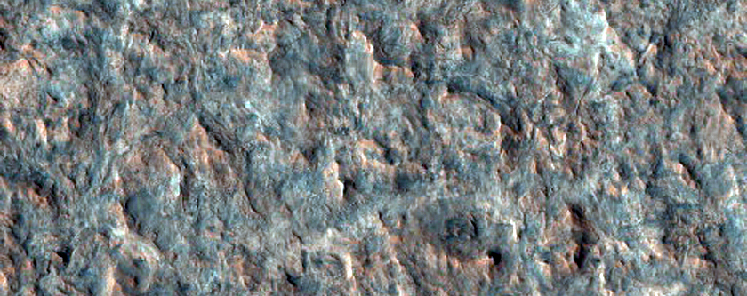 Potential Future Mars Landing Site in Mawrth Region
