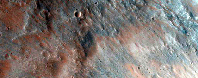 Monitor Slopes of Crater in Coprates Chasm
