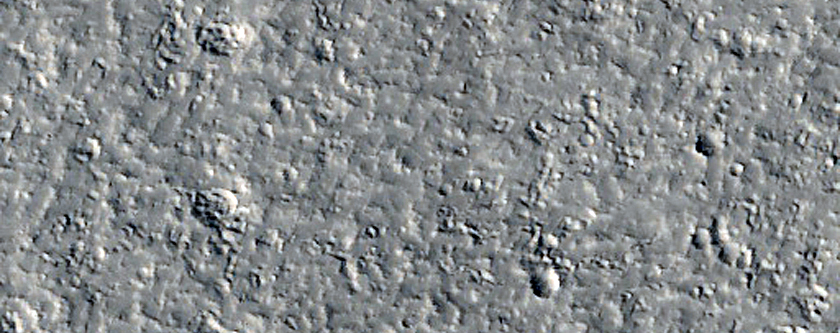 Pit Chain along Ridge in North Flank of Alba Patera
