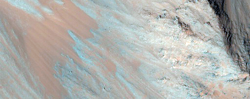 Bedrock Outcrops in Eos Chasma
