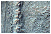 Tongue-Shaped Feature as Seen in CTX Image