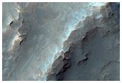 Crater Wall in Sinai Planum