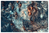 Possible Clays Inside Large Crater in Mawrth Vallis