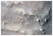 Possible Landslide on Crater Rim
