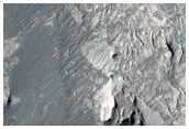 Steeply-Dipping Layers in Candor Chasma