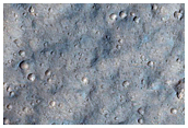 Fan of Material in Unnamed Crater