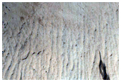 Landslide in Fossae Wall
