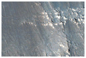 Crater and Flows in Daedalia Planum