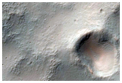 Central Pit of a Large Impact Crater