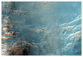 Central Mound in Crater in Libya Montes
