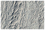 Circular and Banded Features Visible in CTX Image 